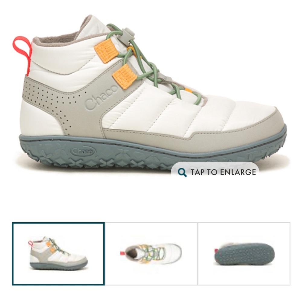 Chaco Ramble Puff Lace. Size 9. White.